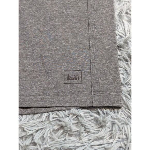 REI Activewear Shirt‎ Adult Size Large Gray Hiking Outdoors Stretch Mens Tshirt - Picture 7 of 9